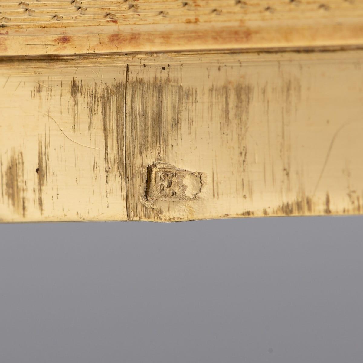 Antique 19th Century German 18K Solid Gold & Diamond Snuff Box, Hanau c.1840 For Sale 16