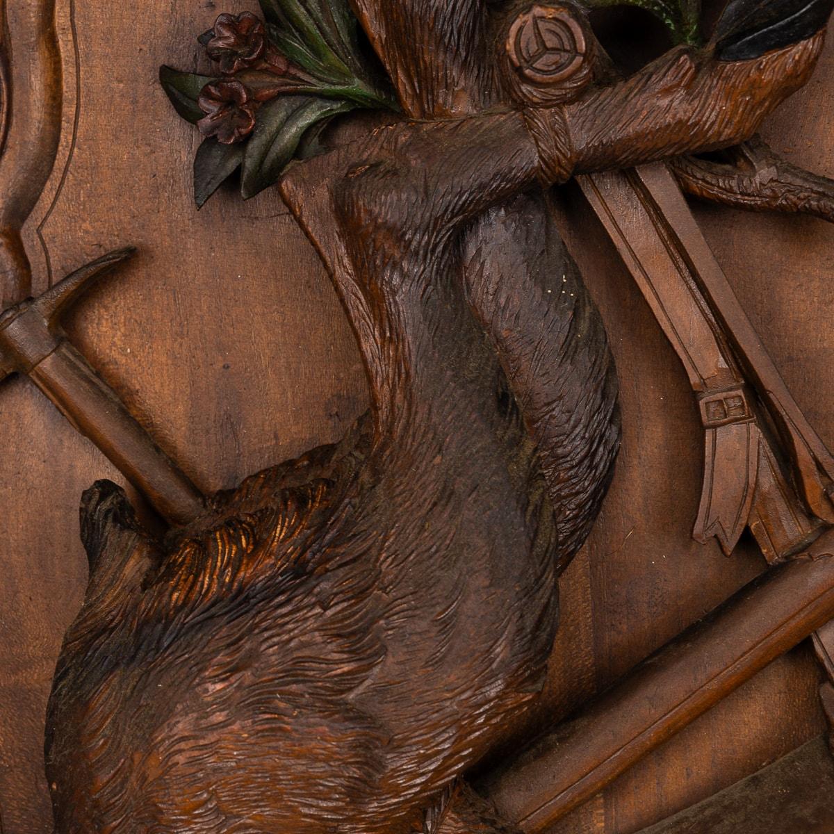 Antique 19th Century German Black Forest Nature-Morte Hunting Plaque c.1890 For Sale 5