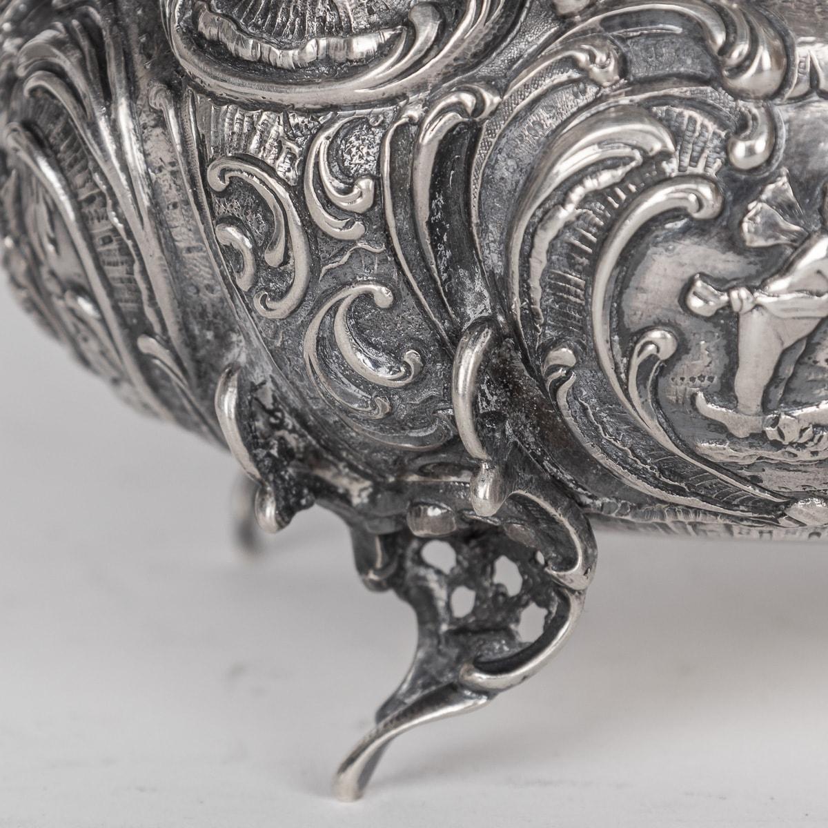 Antique 19th Century German Solid Silver Bowls, Georg Roth, Hanau c.1890 For Sale 6