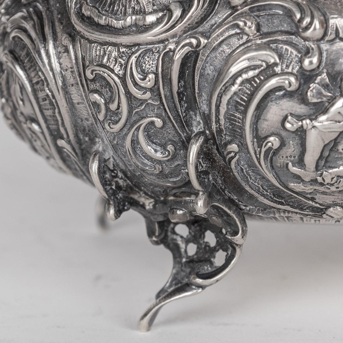 Bols allemands anciens en argent massif du 19ème siècle, Georg Roth, Hanau vers 1890 en vente 4