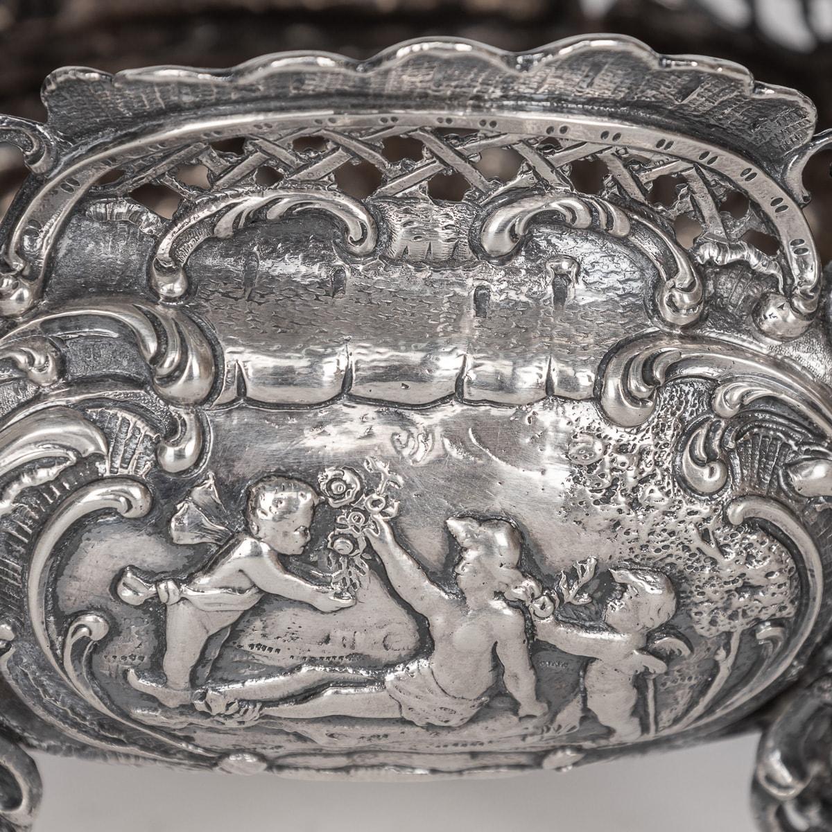 Antique 19th Century German Solid Silver Bowls, Georg Roth, Hanau c.1890 For Sale 8