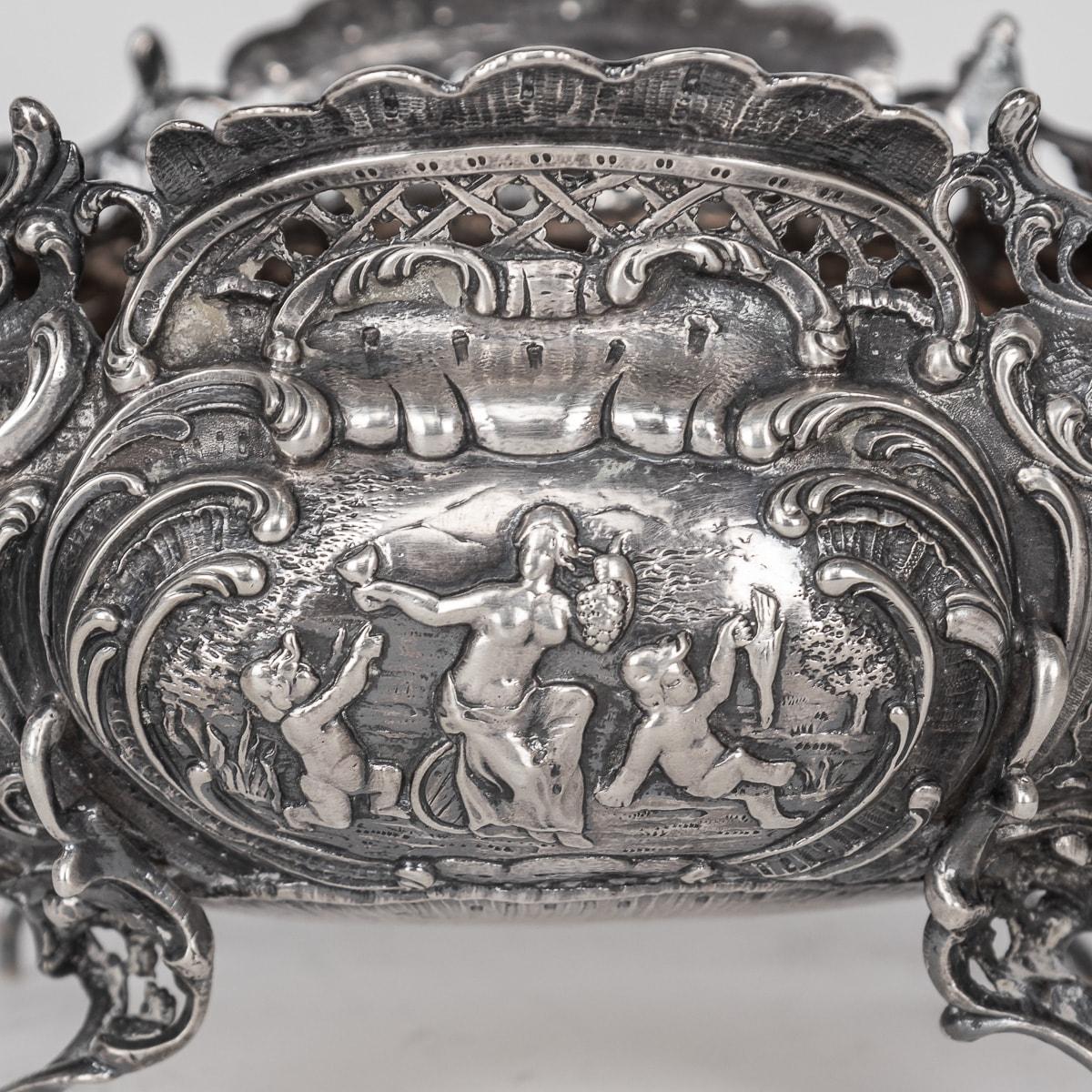 Antique 19th Century German Solid Silver Bowls, Georg Roth, Hanau c.1890 For Sale 4