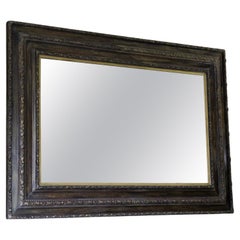 Antique 19th Century Gilt & Oak Finished Overmantle Wall Mirror – Fine Quality