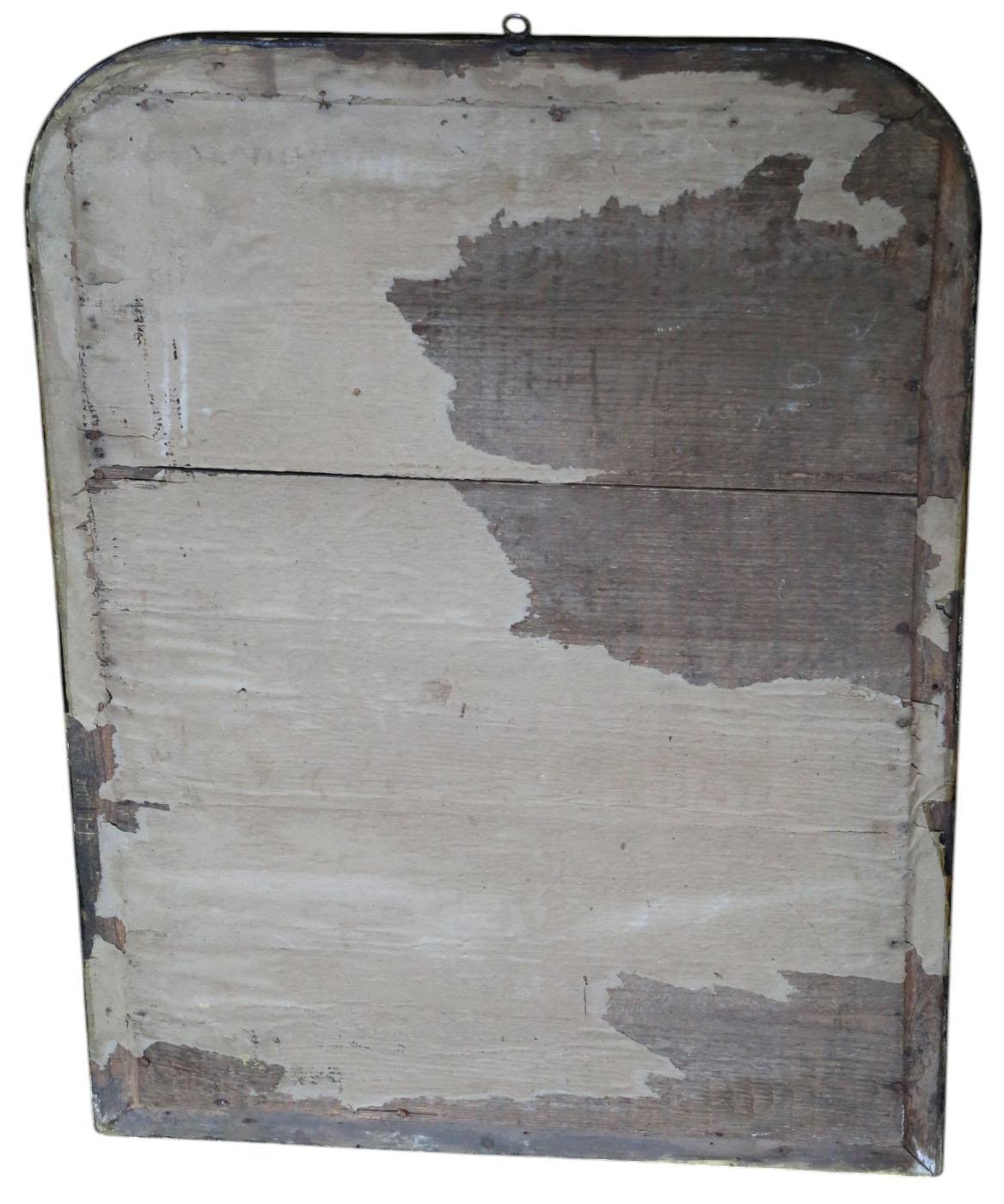 Antike 19. Jahrhundert vergoldet Overmantel Wandspiegel - Ornate Vintage Gold Frame im Angebot 1