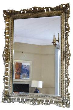 Antique 19th Century Gilt Overmantle Wall Mirror – Fine Quality