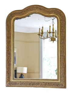 Antique 19th Century Gilt Overmantle Wall Mirror – Fine Quality