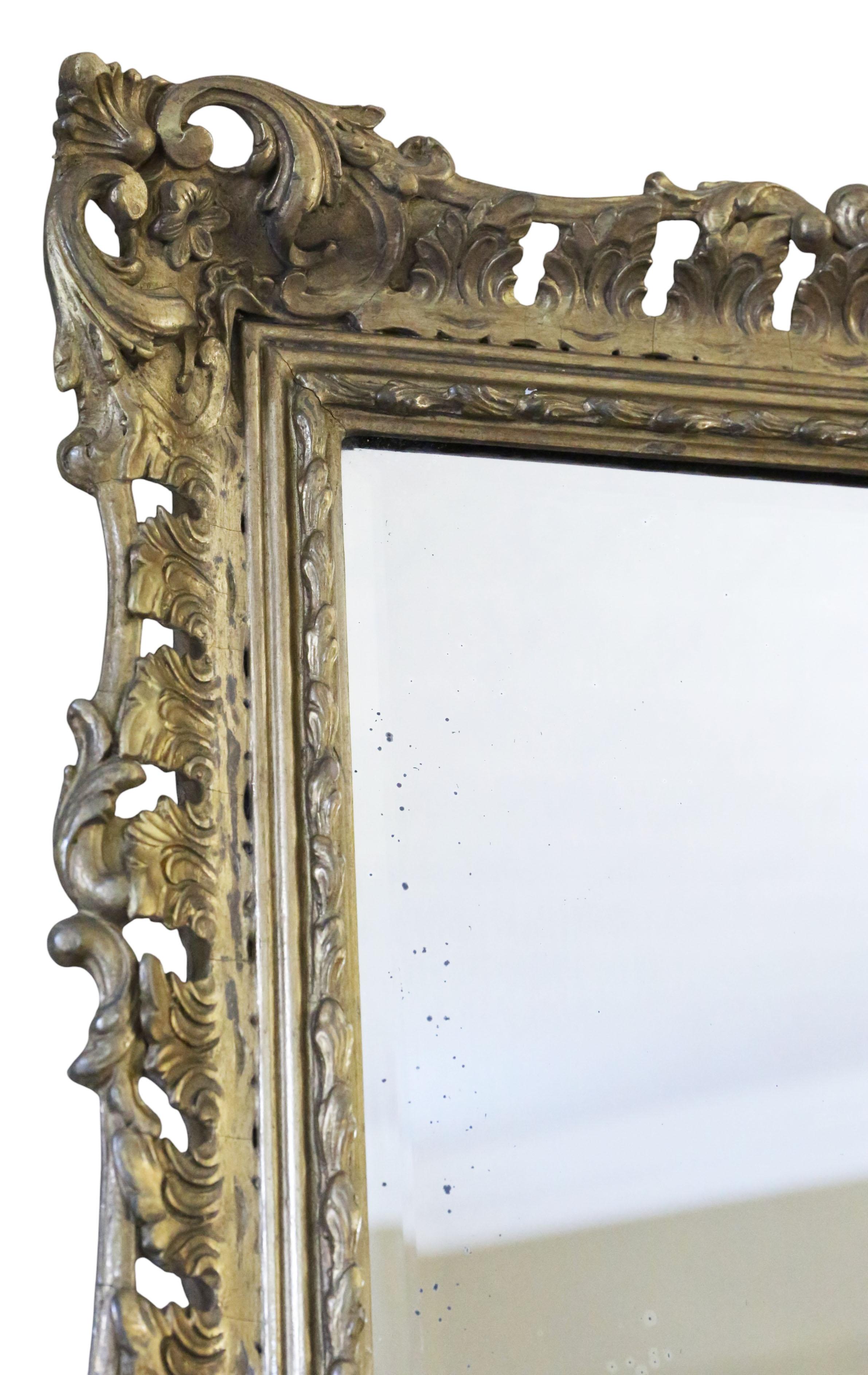 Antique Mirror da parete dorato del XIX secolo - Qualità pregiata In condizioni buone in vendita a Wisbech, Cambridgeshire