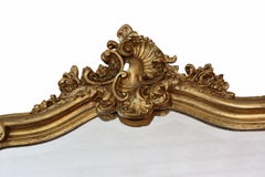 Antique 19th Century Gilt Overmantle Wall Mirror Very Large Fine Quality