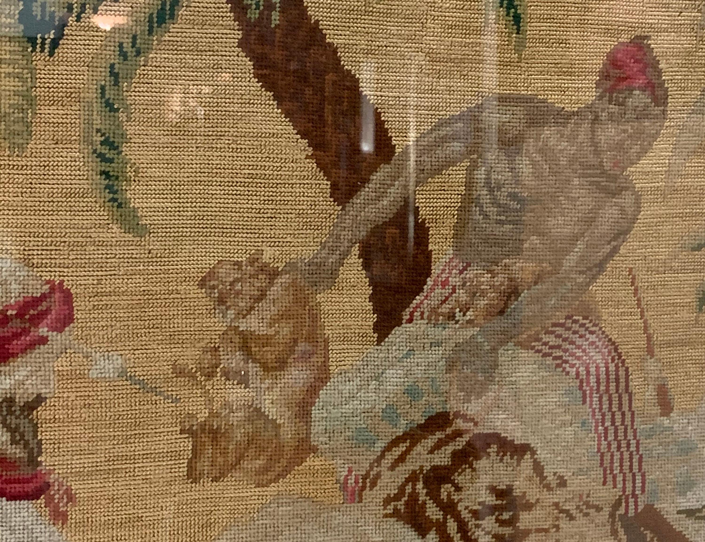 Belgian Antique 19th Century Gobelin Style Tapestry After Horace Vernet's 