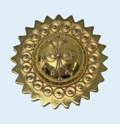 Antique 19th century Gold Brooch English C.1870