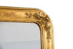 Antique 19th-Century Gold Leaf Gilt French Louis Philippe Mirror