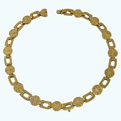 Collier ancien en or du 19ème siècle Anglais Circa 1860