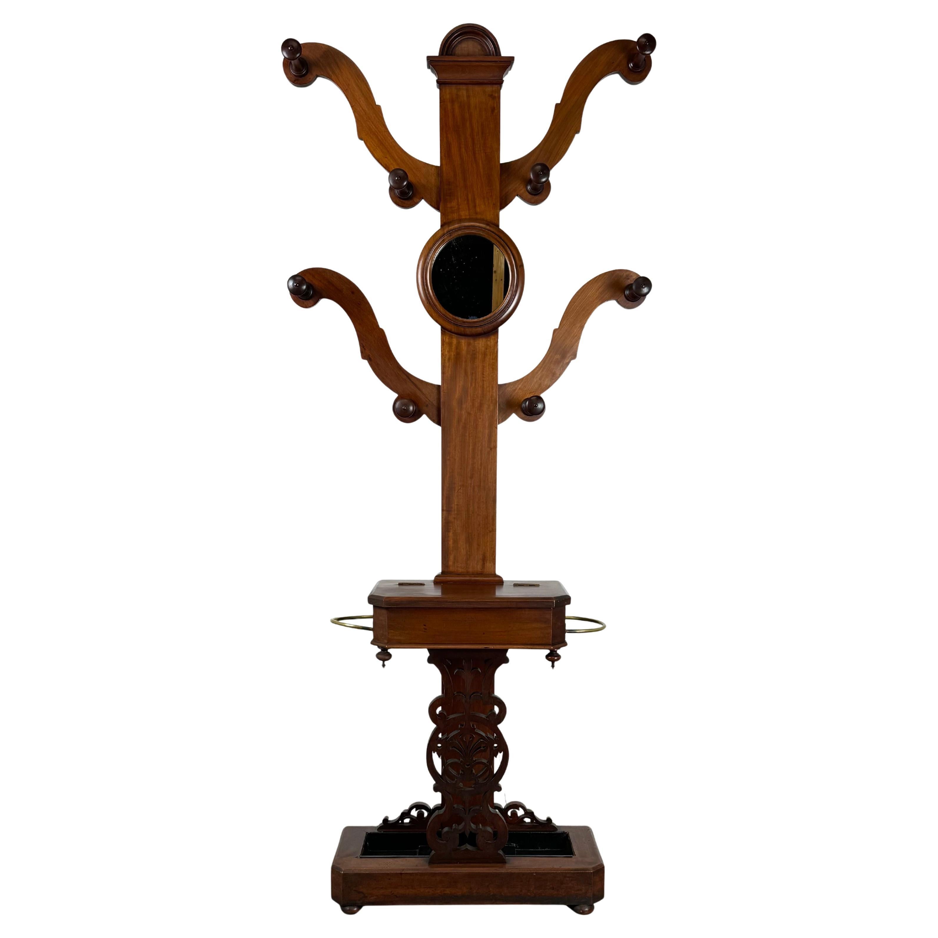 Antique 19th Century Good Quality Hall Stand In Mahogany ( REF AF-3640 )