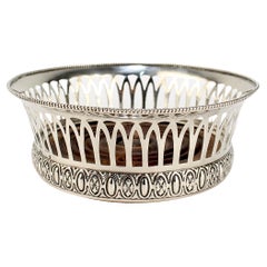 Antico sottobicchiere da vino in argento sterling reticolato Gorham del XIX secolo