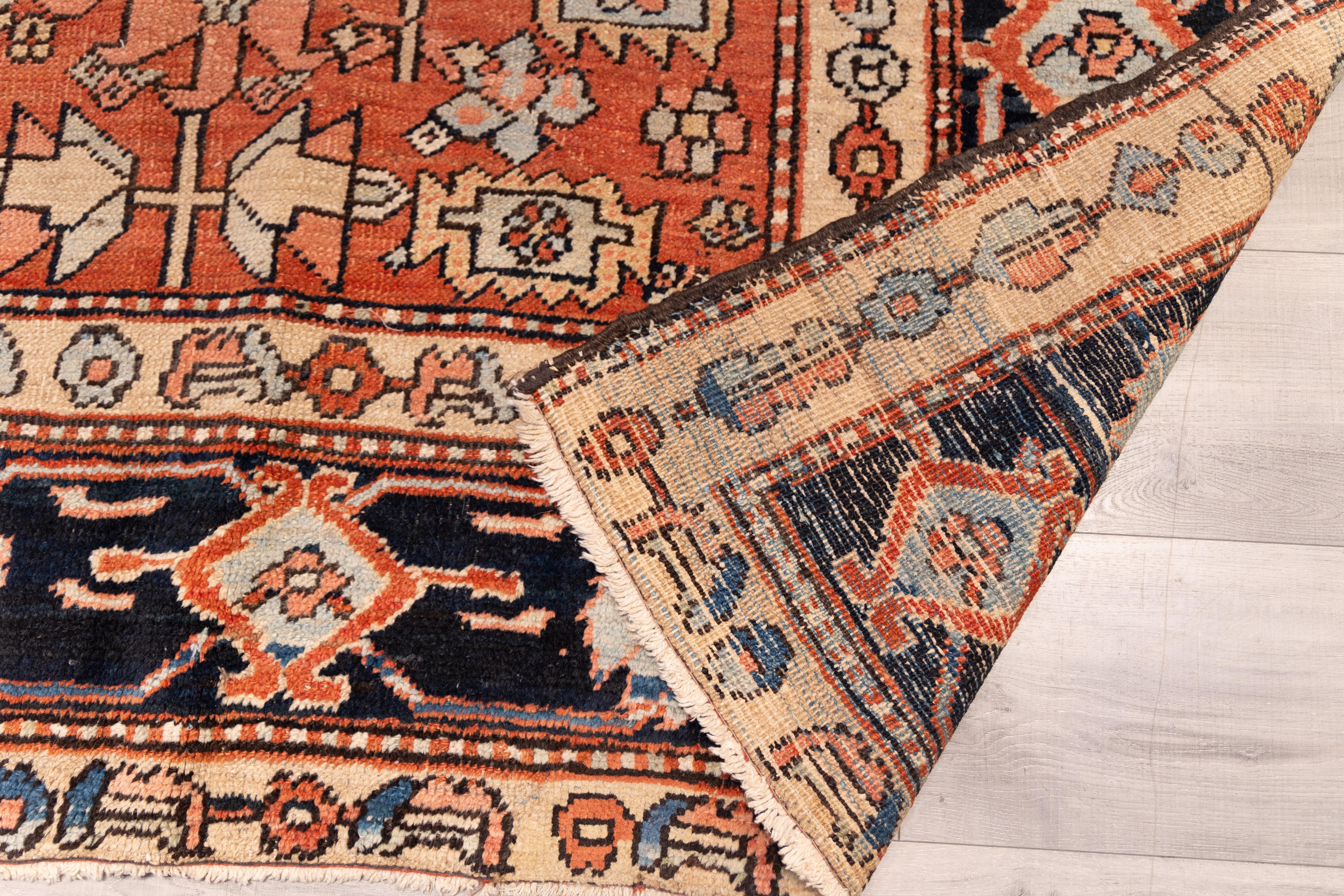 Heriz Serapi Antique 19th century Gorovan Heriz Tribal rug For Sale