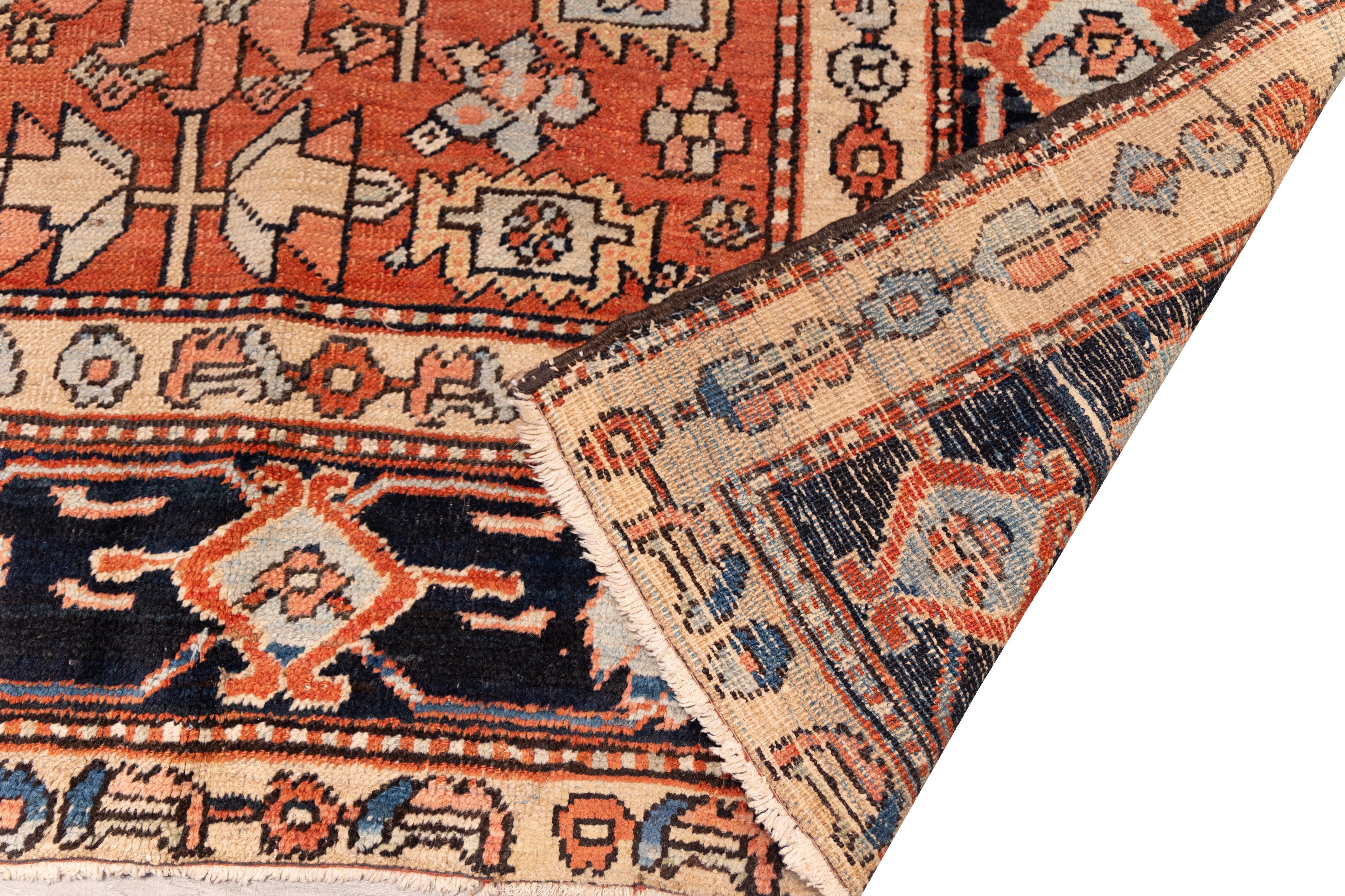 Heriz Serapi Antique 19th century Gorovan Heriz Tribal rug For Sale