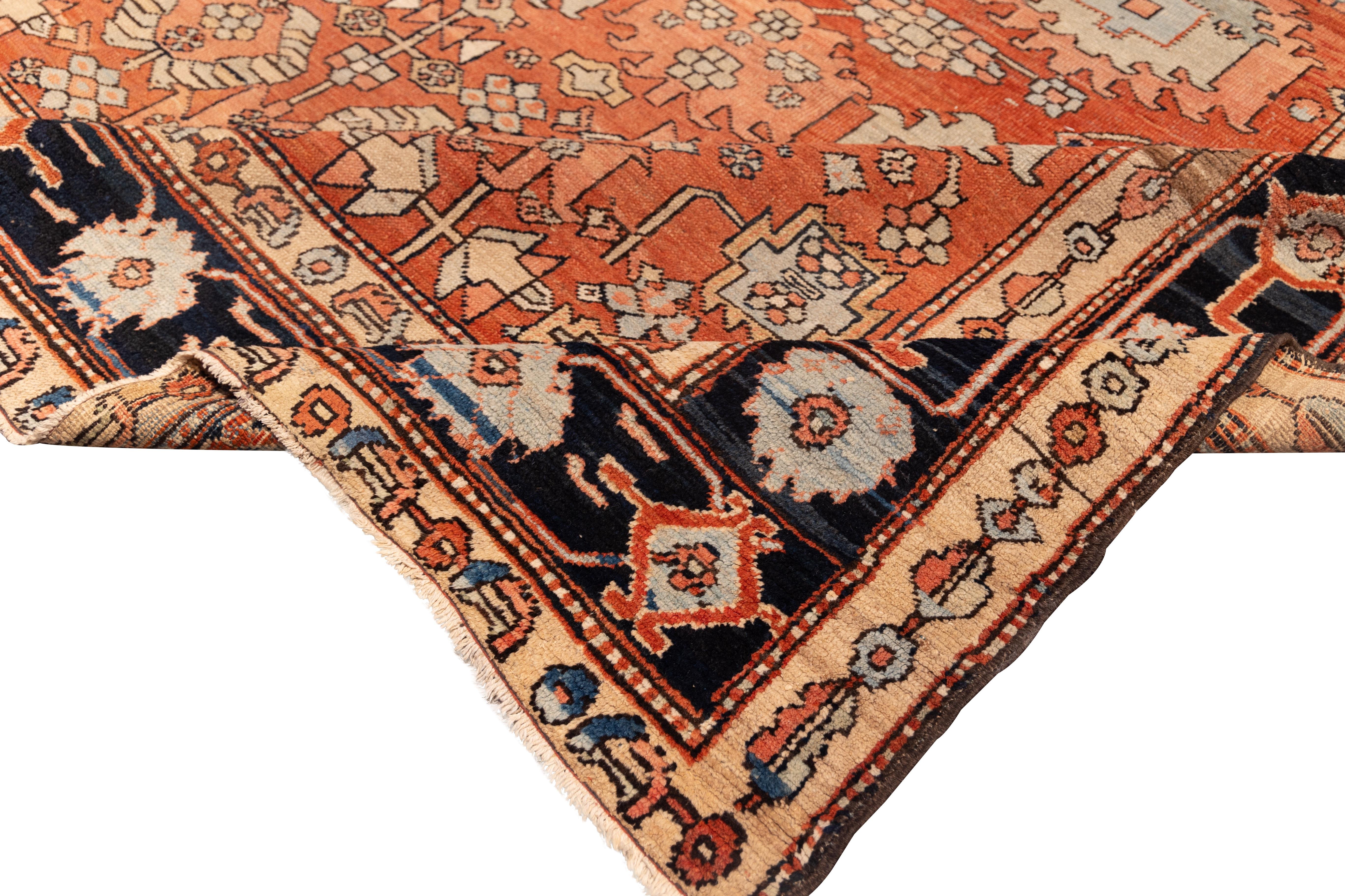 Persian Antique 19th century Gorovan Heriz Tribal rug For Sale