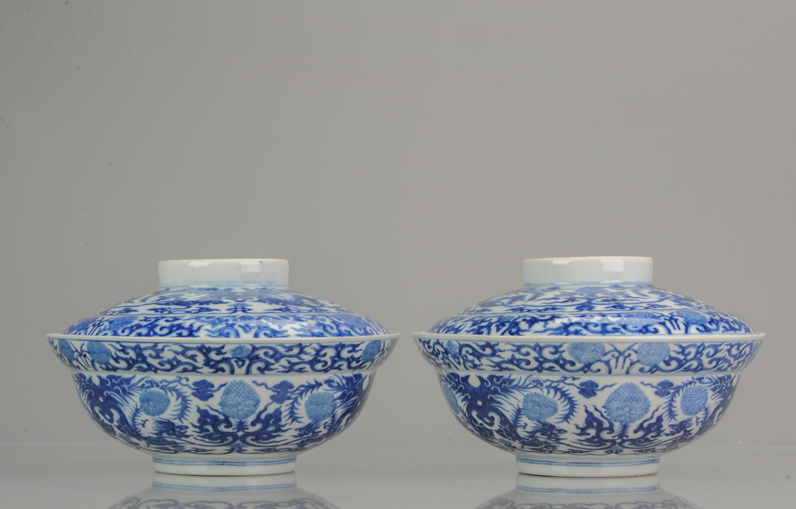 Antique 19th Century Guangxu Period Chinese Porcelain Bowls SE Asian Market For Sale 9