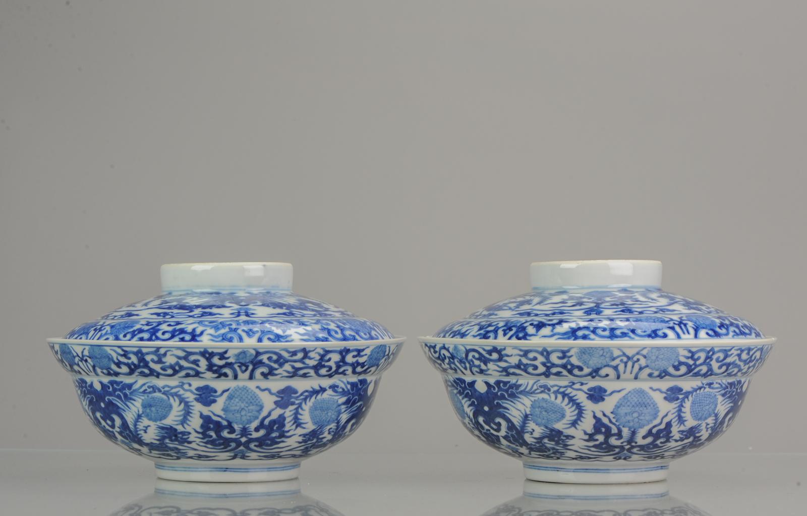 Antike chinesische Porzellanschalen aus der Guangxu-Periode des 19. Jahrhunderts, SE Asiatischer Markt im Angebot 11