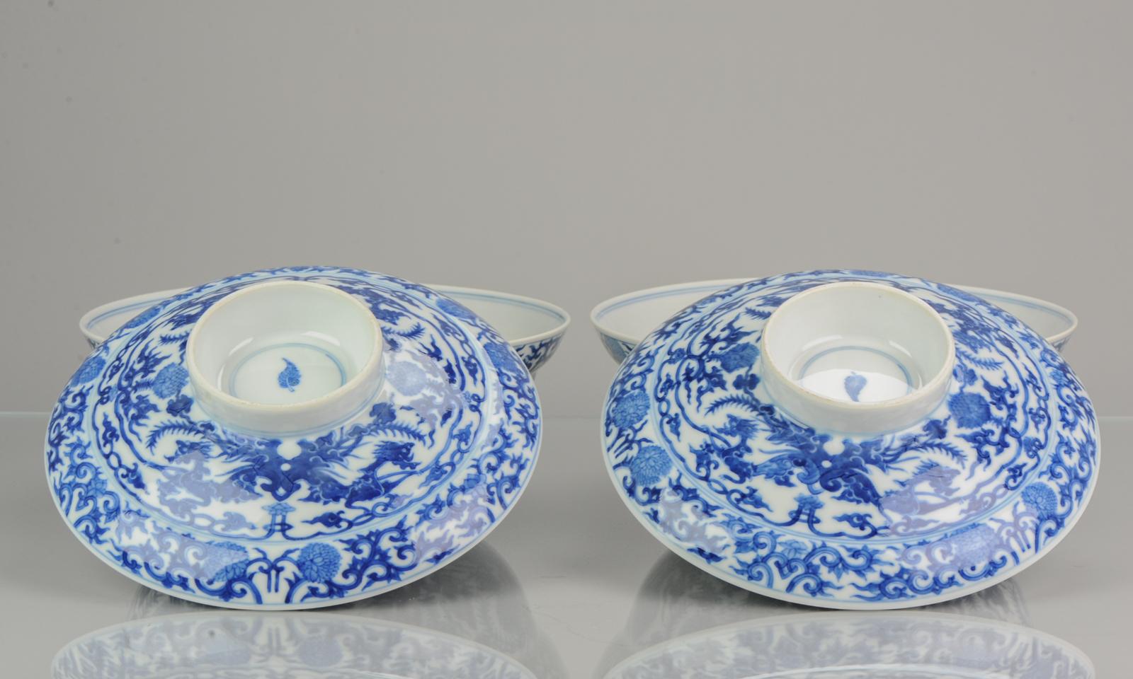 Antique 19th Century Guangxu Period Chinese Porcelain Bowls SE Asian Market For Sale 12