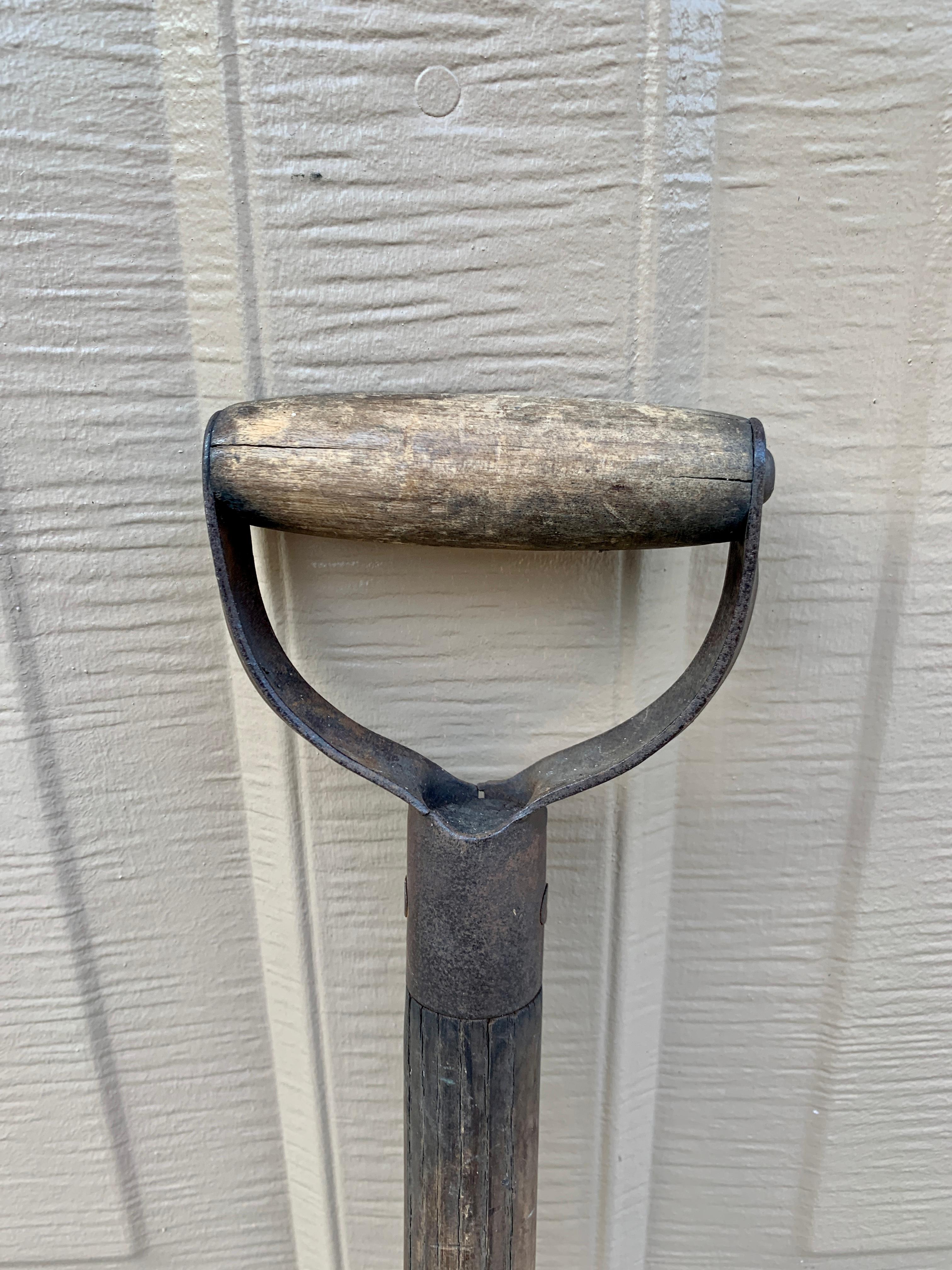 antique wooden shovel
