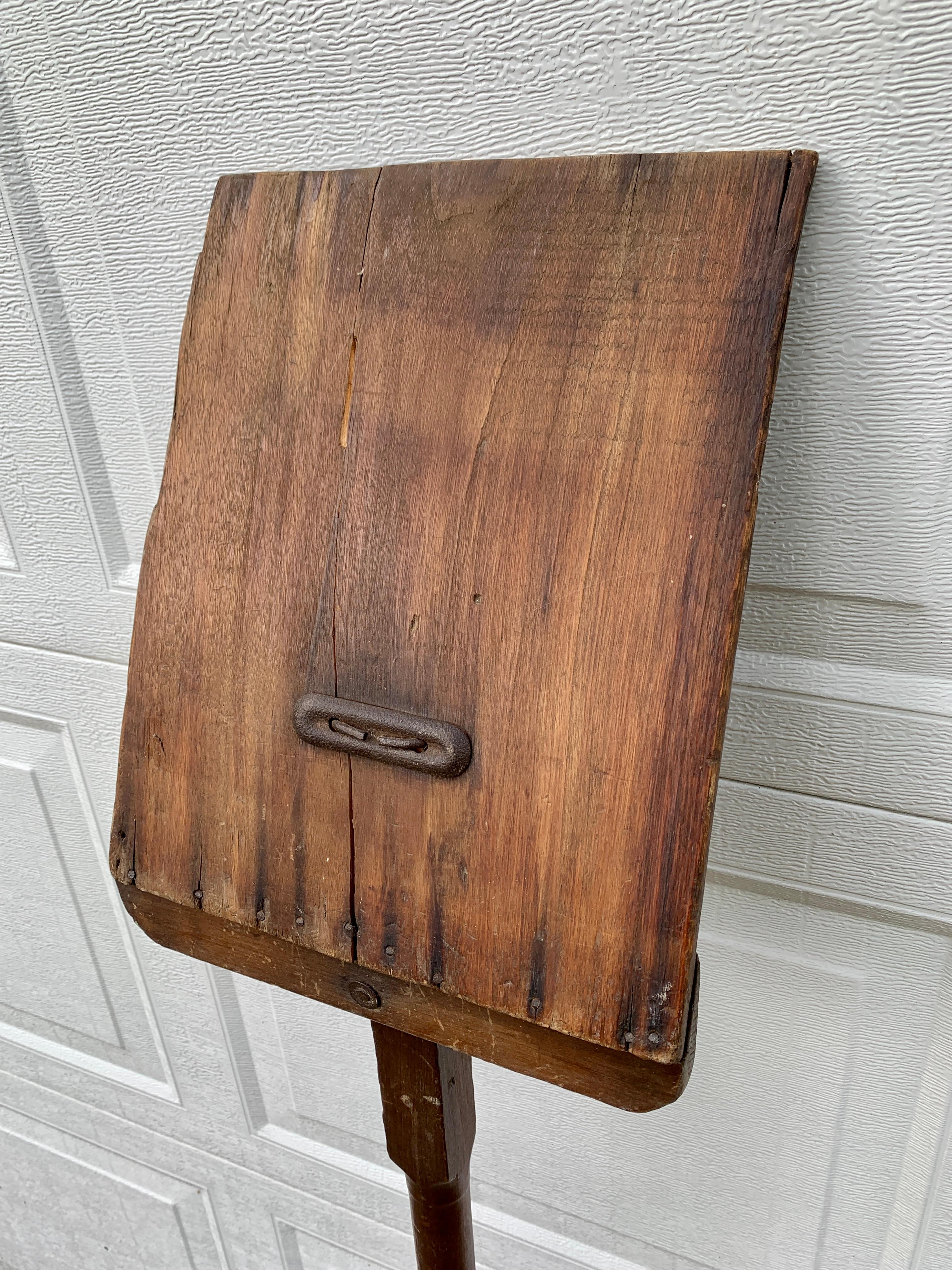 Pelle à grain en bois ancienne du 19e siècle, faite à la main Bon état - En vente à Elkhart, IN