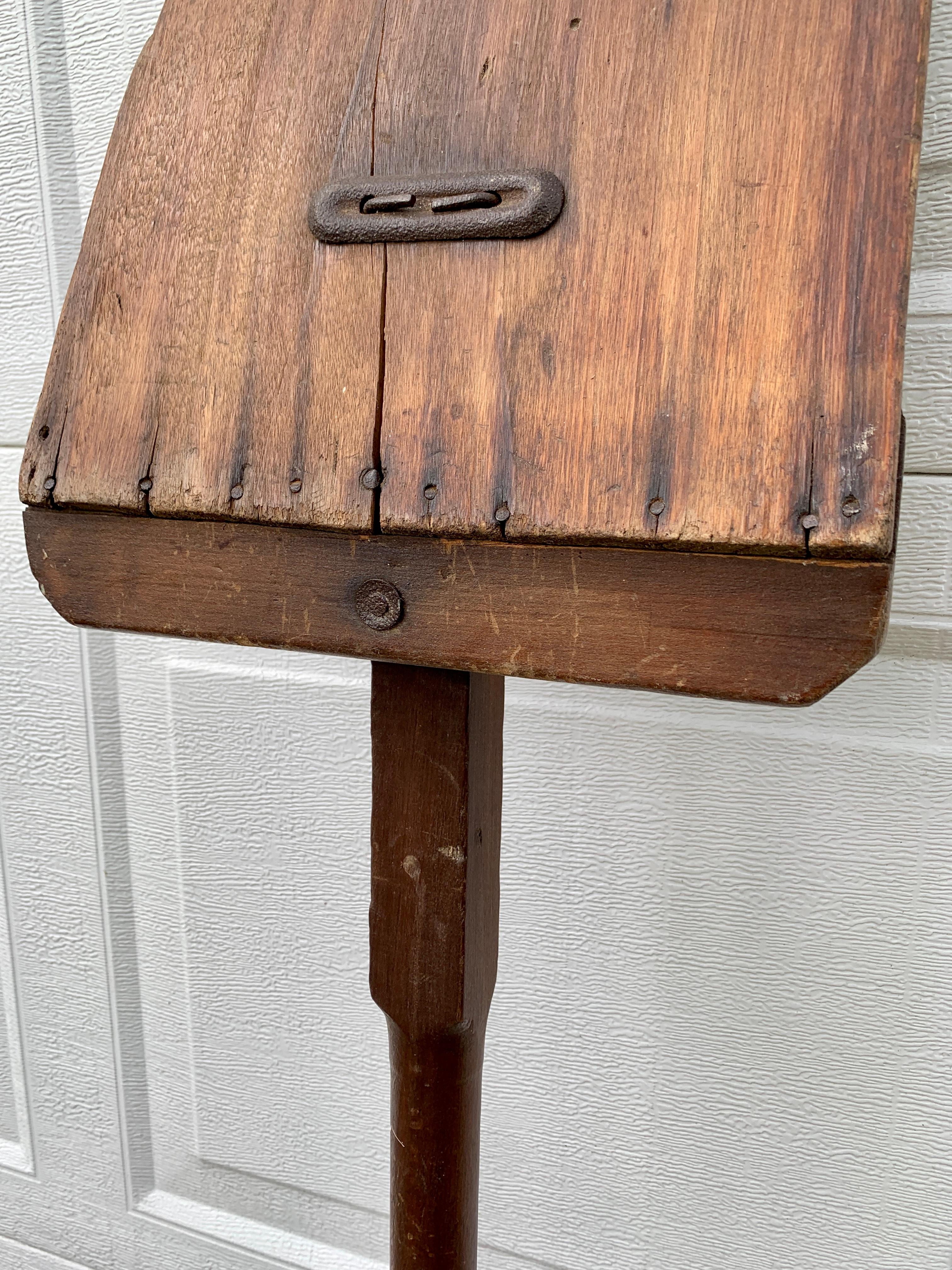 Antique 19th Century Hand Made Wooden Grain Shovel For Sale 1
