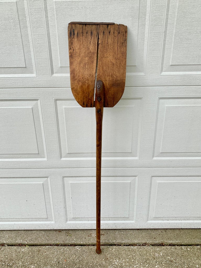 Antique 19th Century Hand Made Wooden Grain Shovel For Sale at 1stDibs |  chanel shovel, antique shovels value, antique wooden handle shovels
