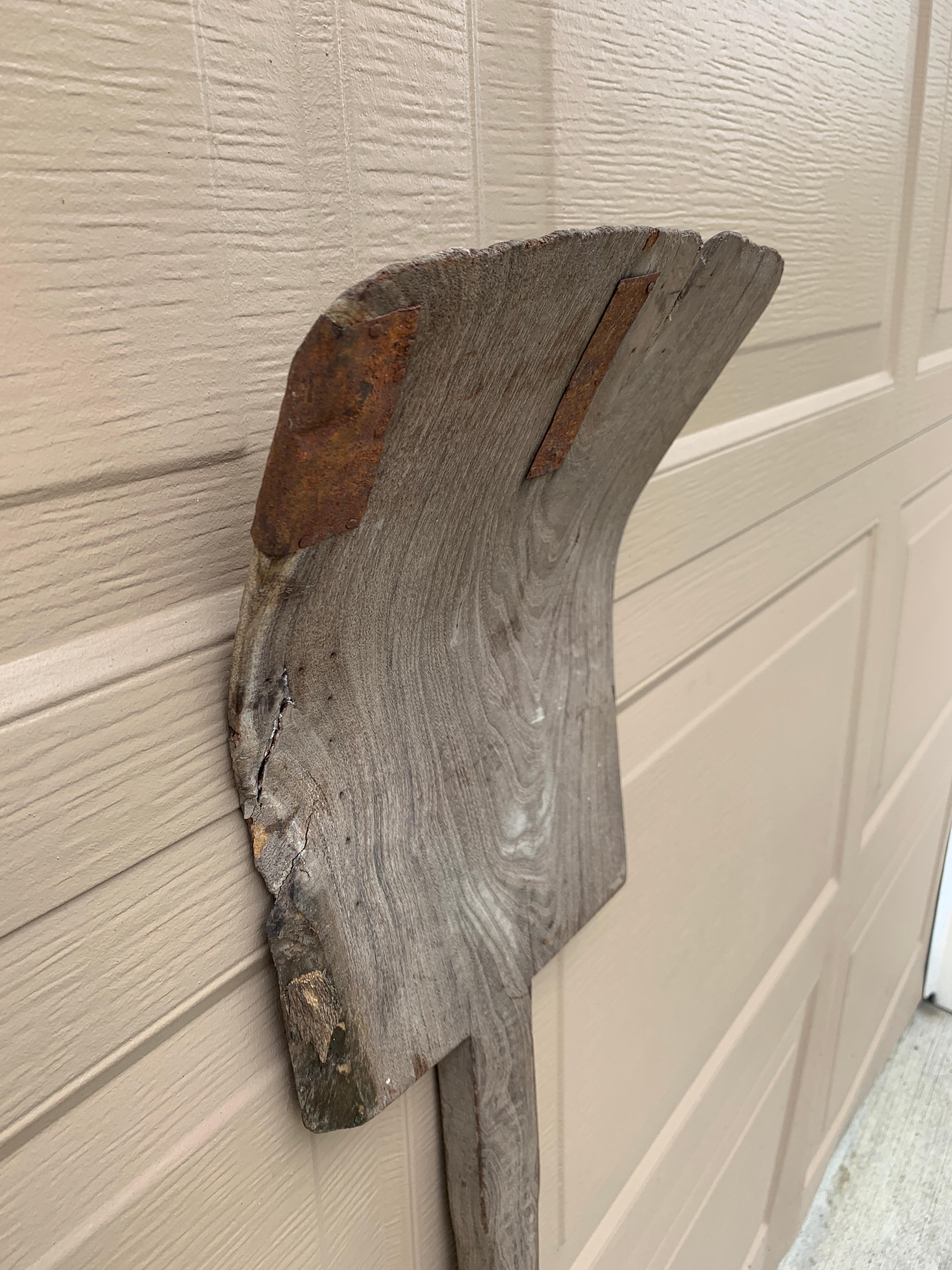 Antique 19th Century Hand Made Wooden Shovel For Sale 1