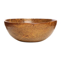 Antique 19th Century Handmade Burled Maple Bowl
