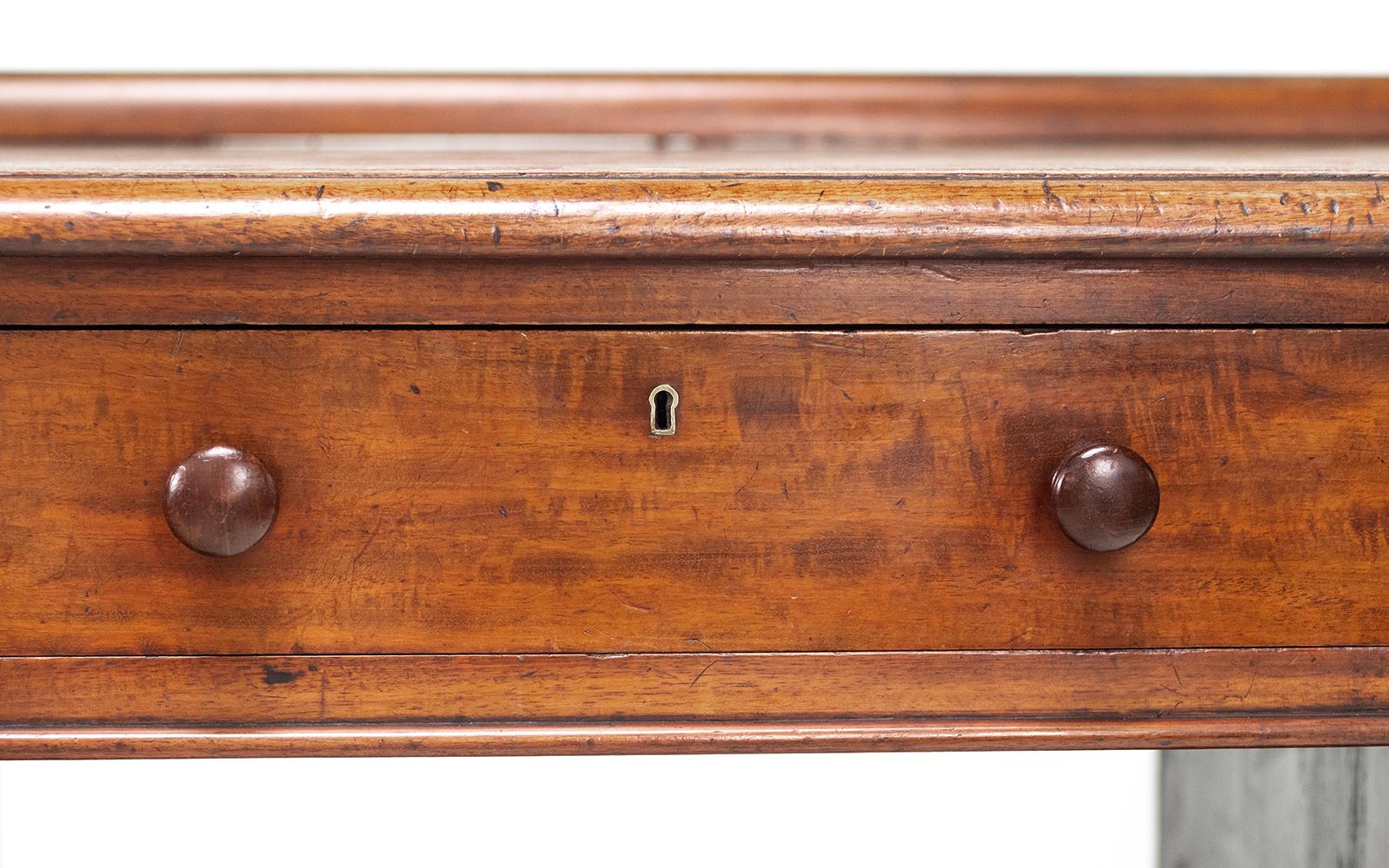 Antique 19th Century Heals Mahogany Pedestal Desk 3