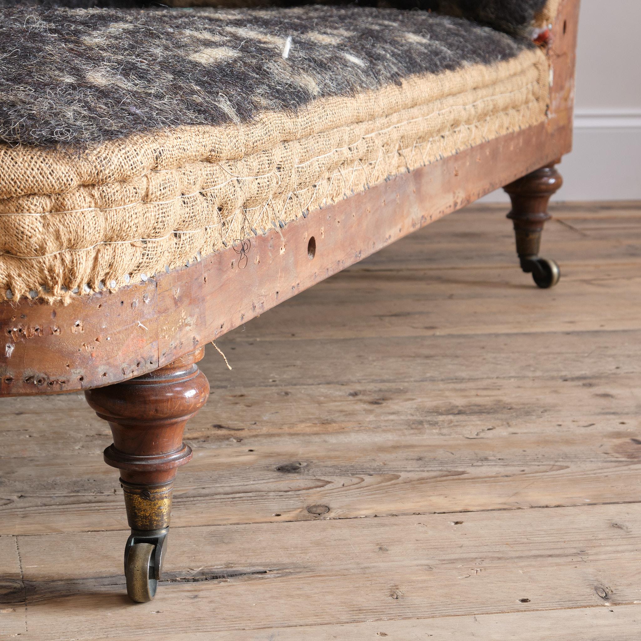 Antique 19th century Howard & Sons Chaise Lounge 3