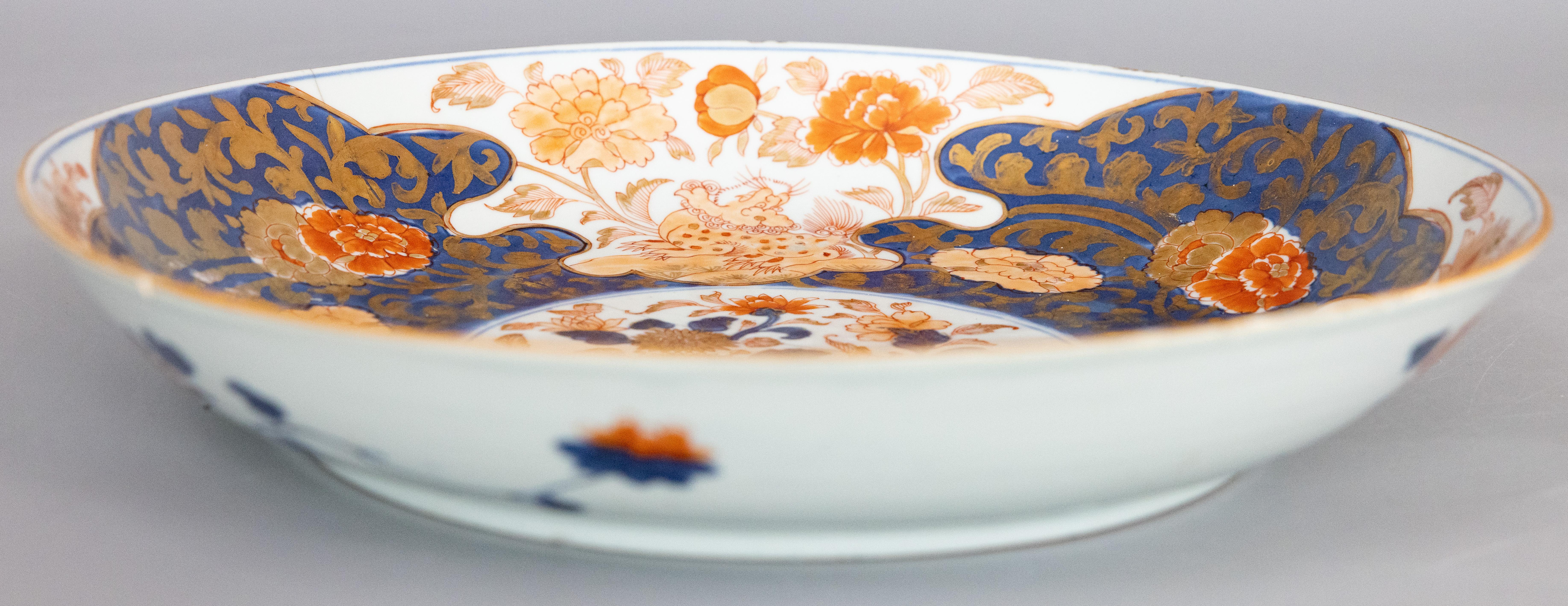Japanese Antique 19th Century Imari Staple Charger For Sale