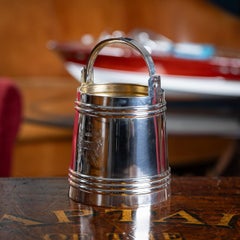 Antigua cubitera imperial rusa de plata maciza del siglo XIX para vodka c.1890