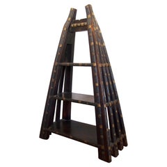 Antique 19th Century Indian Bookcase Étagère