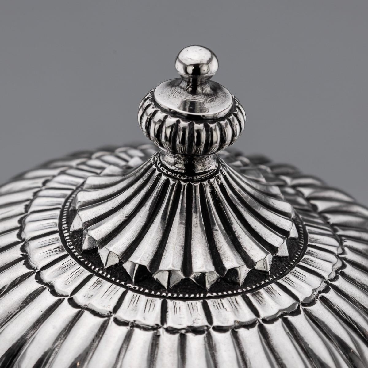 Antique 19th Century Indian Kutch Solid Silver Temple Shaped Tea Caddy c.1880 6