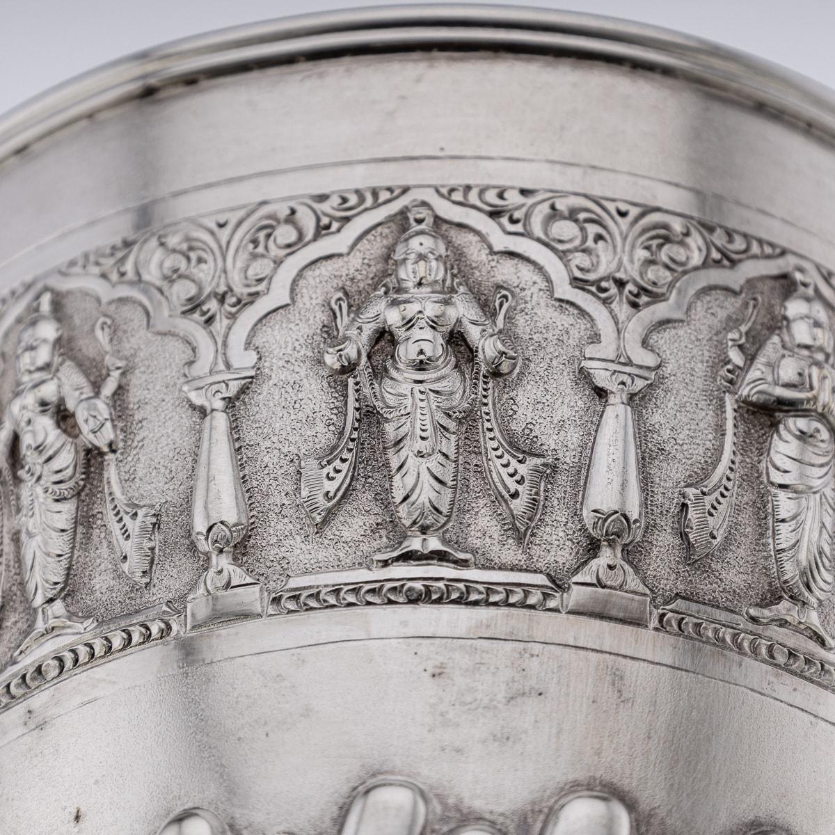 Antique 19th Century Indian Solid Silver Swami Goblet, Madras c.1880 For Sale 7