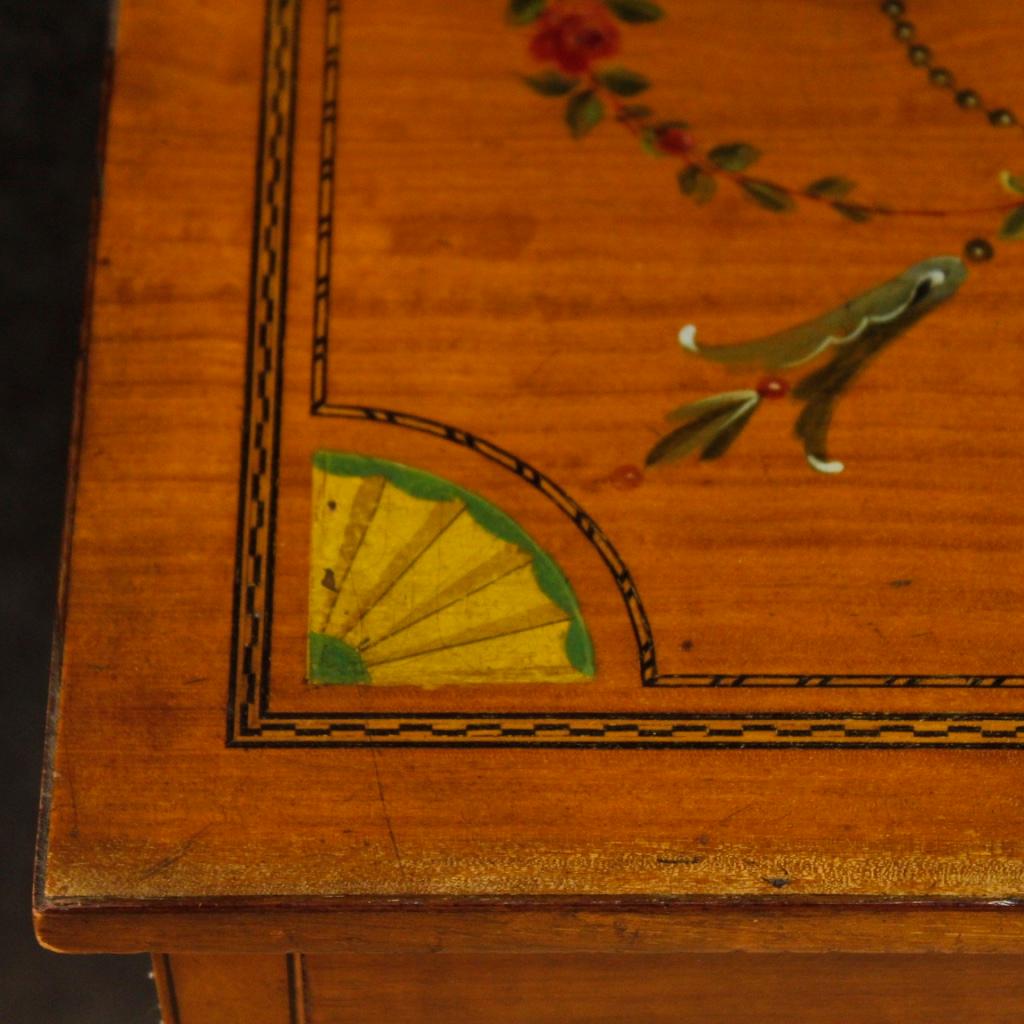 Antique 19th Century Inlaid English Sewing Table For Sale 1