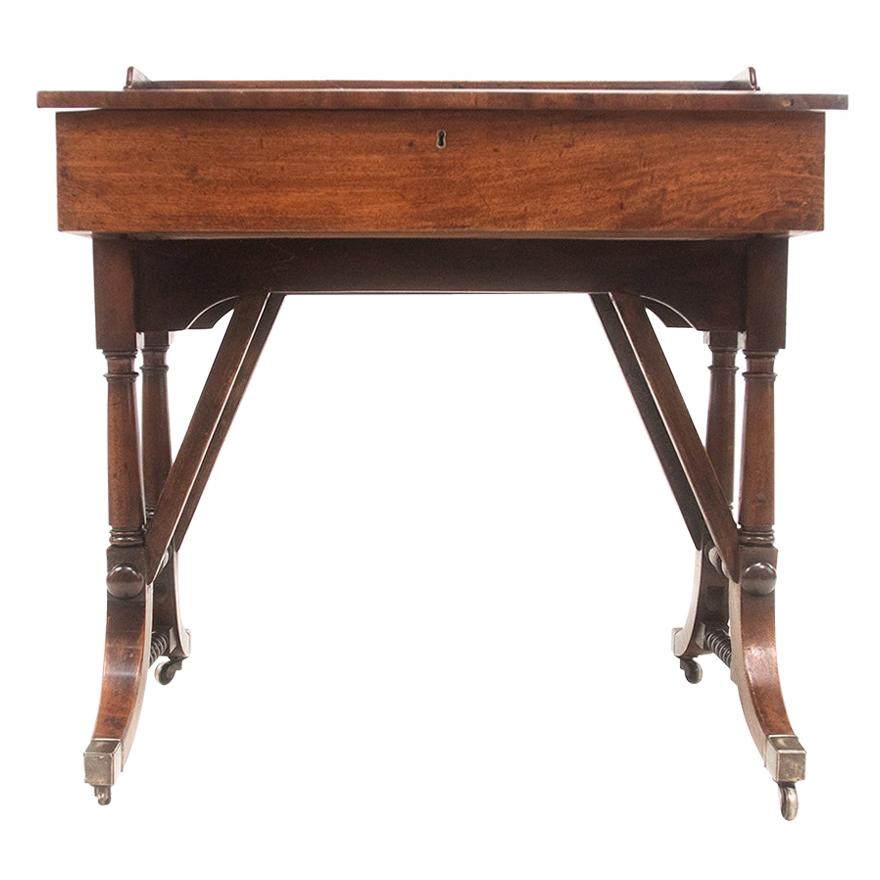 Antique 19th Century Irish Writing Clerks Desk