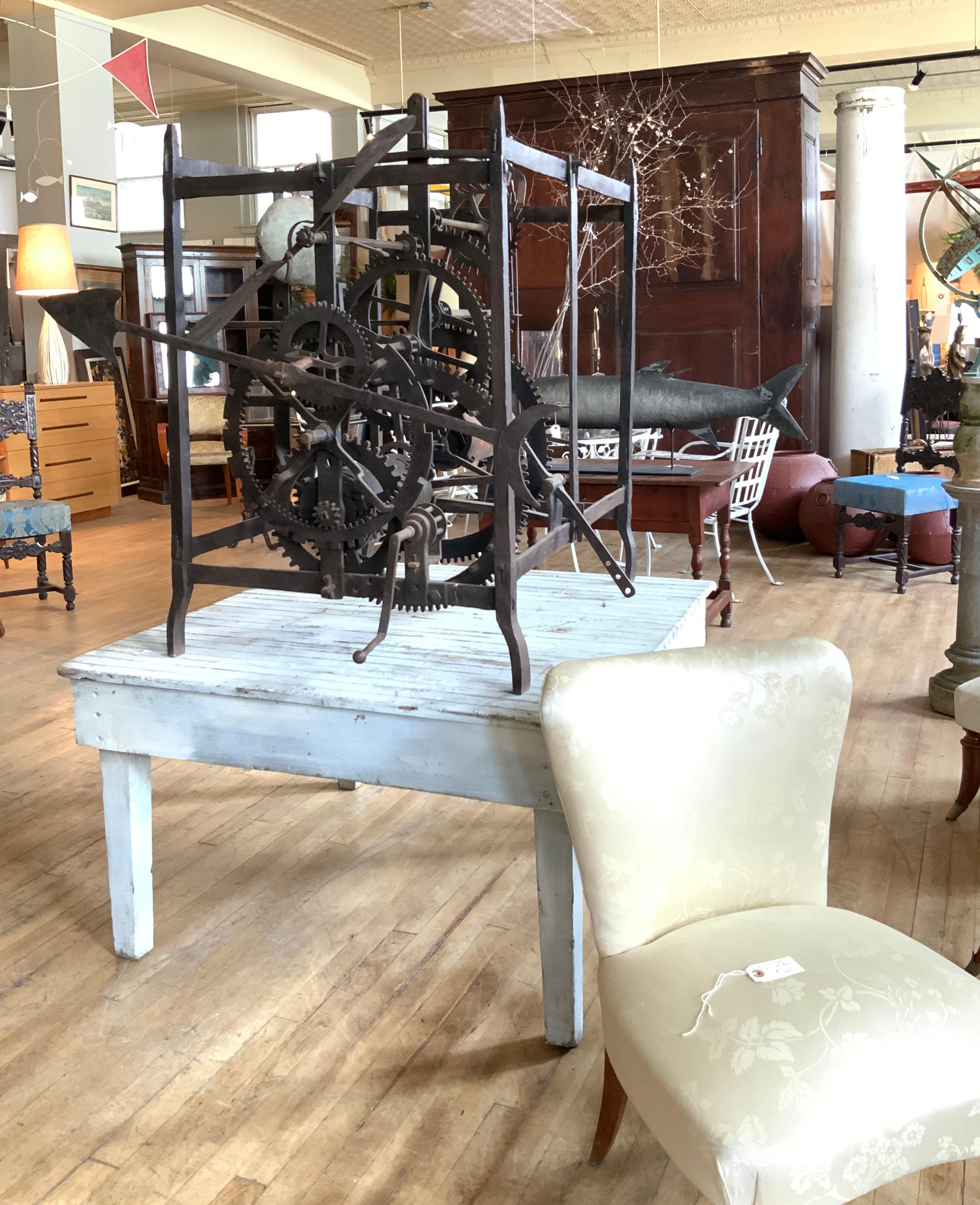 Antique 19th Century Italian Bell Tower Clockworks For Sale 6