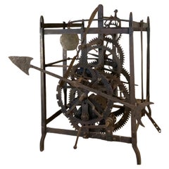 Antique 19th Century Italian Bell Tower Clockworks