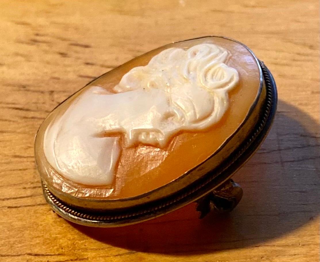 Grand Tour Antique 19th Century Italian Cameo Brooch  For Sale
