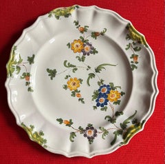 Antique 19th Century Italian Cantagalli Faience Dinner Plate from Florence