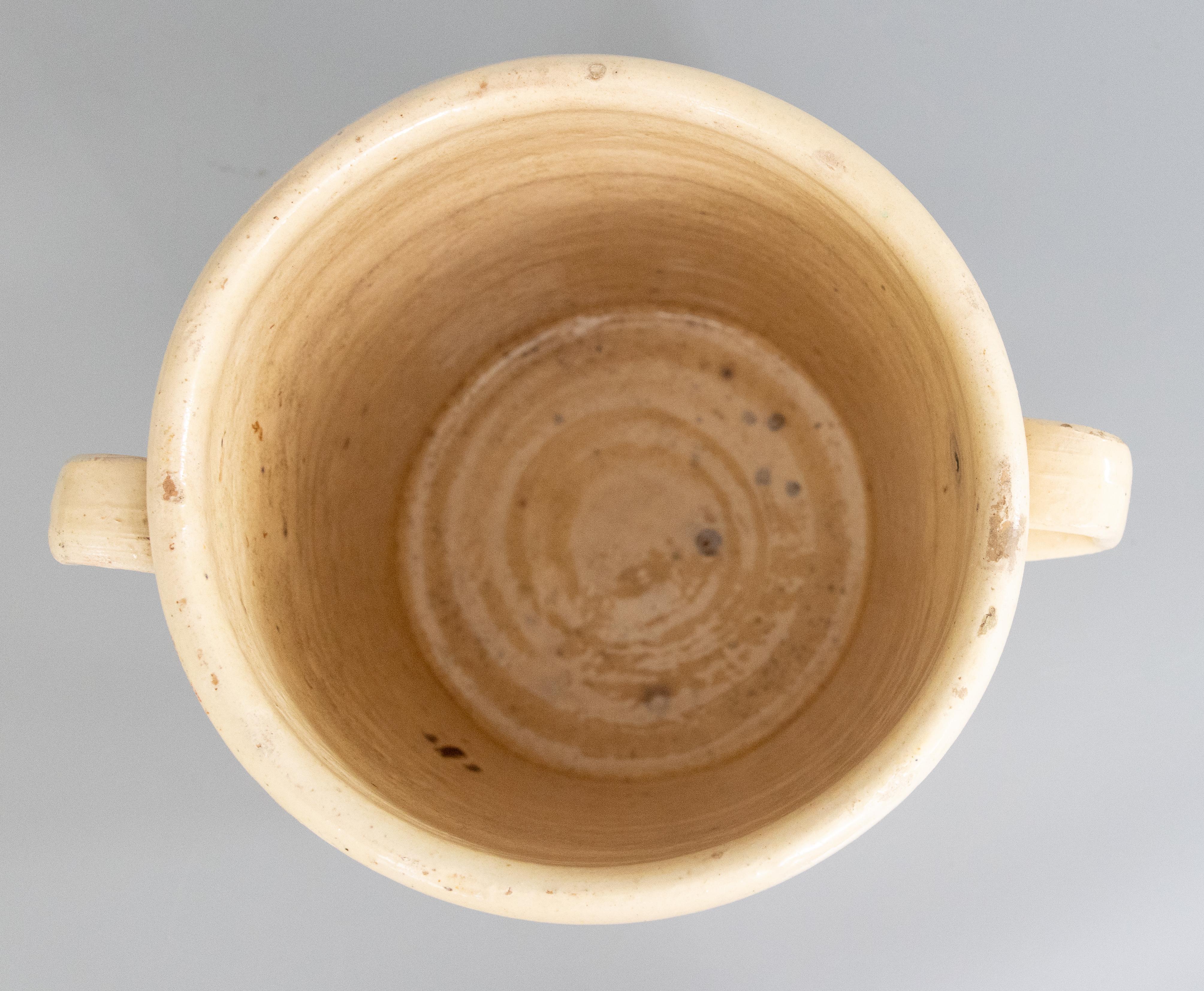 Poterie Ancien pot à confiture italien du 19ème siècle en vente