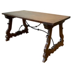 Antique 19th Century Italian Library Table Desk