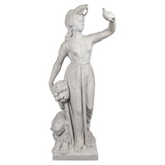 Antique 19th Century Italian Marble Figure Emblematic Of Africa c.1880