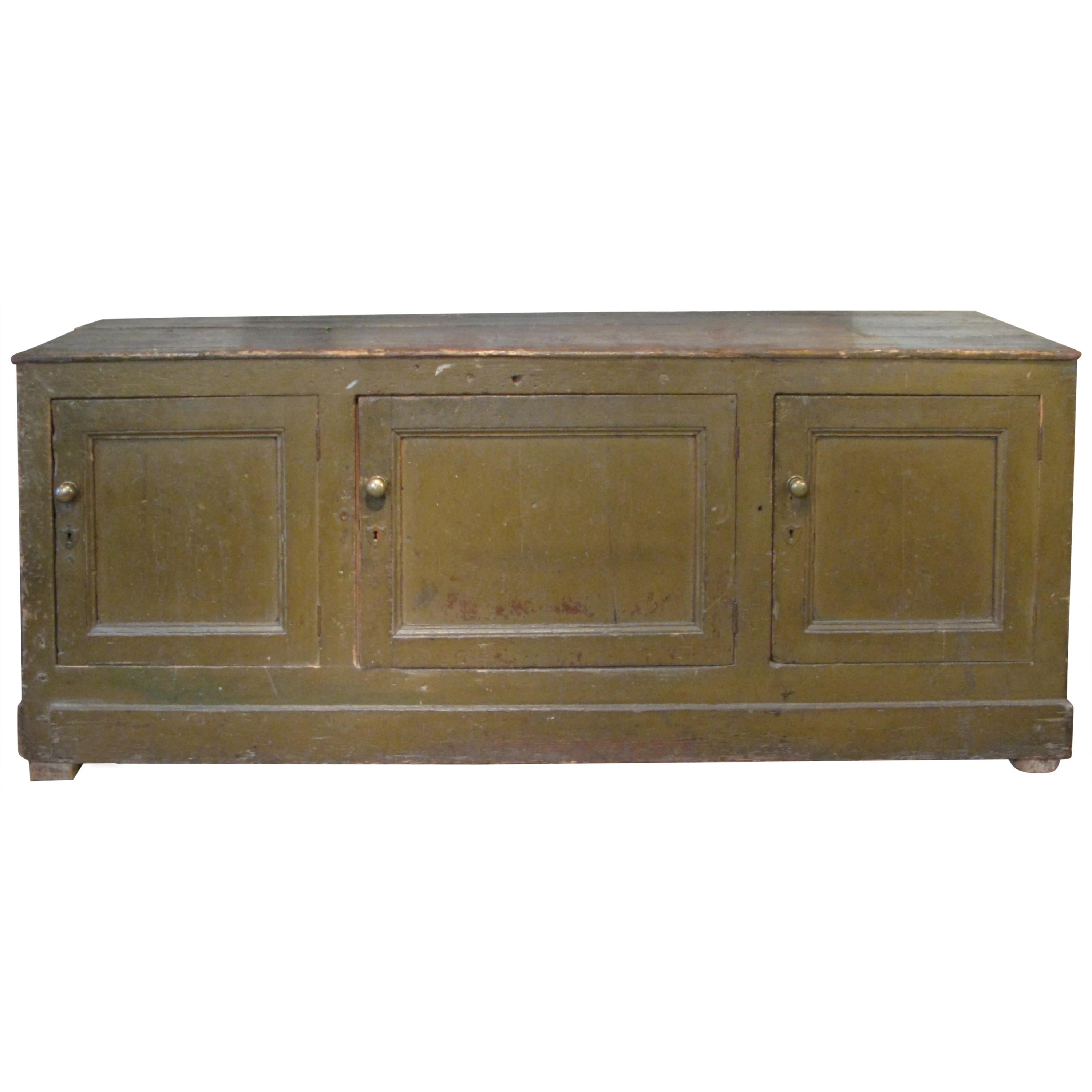 Antique 19th Century Italian Mercantile Cabinet