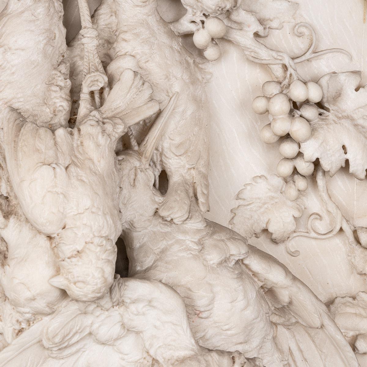 Plaques anciennes en marbre italien du 19e siècle de Nature Mortes, Arnoldo Soldini en vente 11