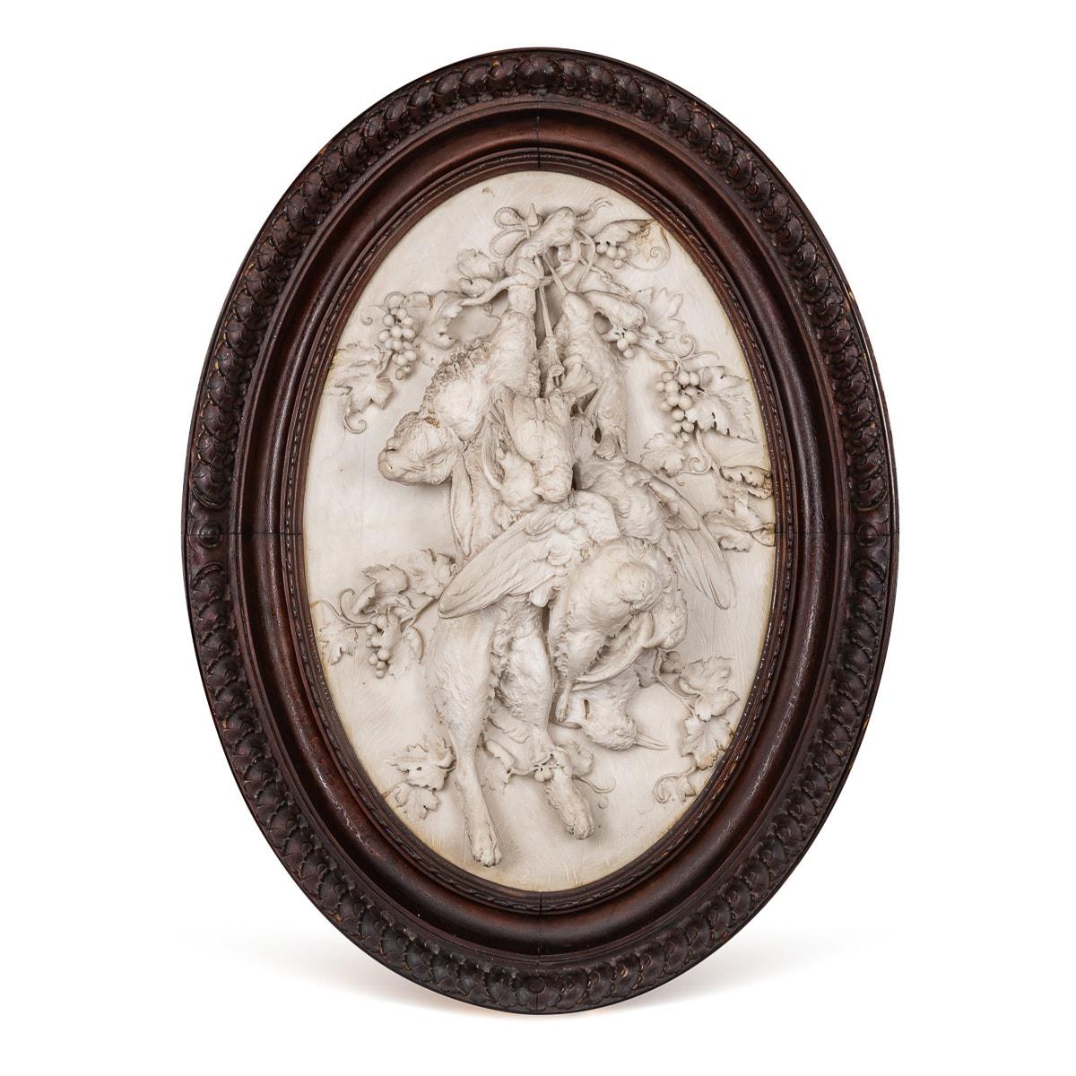 Late 19th Century Antique 19th Century Italian Nature Mortes Marble Plaques, Arnoldo Soldini For Sale