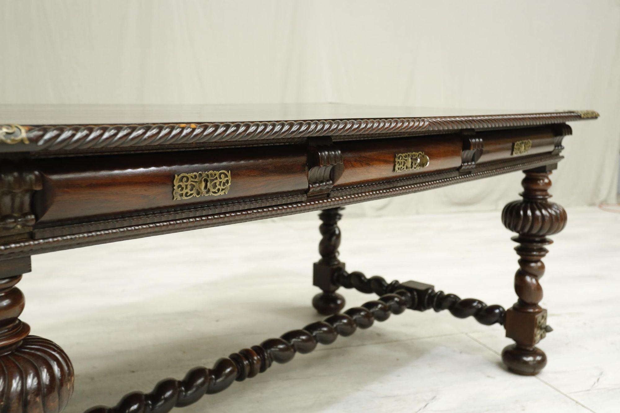 19th Century Antique 19th century Portuguese Rosewood desk